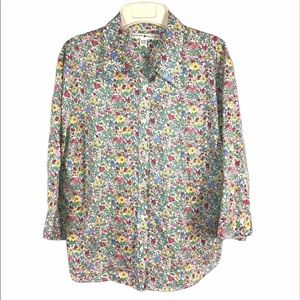 Tommy Hilfiger Floral Cotton Shirt, Size XL
